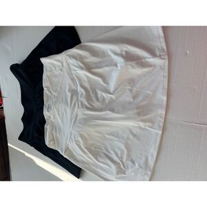 Prince tennis Skirt LOT OF 2 Ball Pocket Athletic Skort Activewear White L nwt